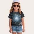 thumbnail image 2 of TOWED22 Girls T Shirts Short Sleeve Tees Loose Fit Colorblock Summer Tops Size 6-15 Years(Purple,4-5 Y ), 2 of 4