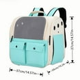 thumbnail image 2 of Ltdhehe Large Capacity Pet Backpack For Cats And Dogs Durable Approved With Ventilation Mesh Comfortable Shoulder Straps For Travel Hiking Outdoor Adventures, 2 of 5