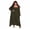 Army Green, variant on Women Plus Size 3 Piece Outfit Set High Stretch Fall Winter Casual Sexy Tracksuit Set