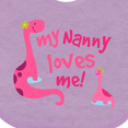 thumbnail image 4 of Inktastic My Nanny Loves Me Girls Baby Bib, 4 of 4