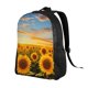thumbnail image 2 of Balery Beautiful Golden Sunflower Field Mochila - Mochila Estilosa y Duradera para Laptop de 15 Pulgadas con Tela Oxford Impermeable, 2 of 8