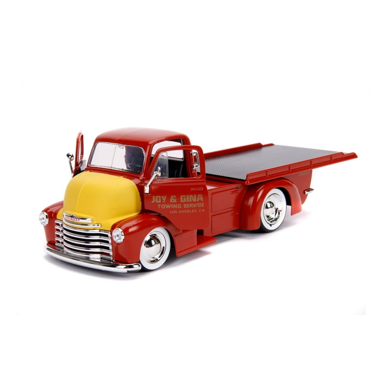 Jada Toys 1:24 Scale 1952 Chevy Coe Flatbed Truck Play Vehicle