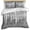 Gray, variant on 3 Piece Yellow Blue Oil Painting Duvet Cover Set Twin Size, Microfiber Comforter/Quilt Cover with Corner Ties and 2 Pillowcases, Contemporary Abstract Art All Season Soft Bedding with Zipper Closure