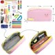 thumbnail image 4 of Estuche de lápices lindo de gran capacidad, estuche de papelería Kawaii para escuela secundaria, oficina, universidad, estudiante, niña, mujer, regalo para adultos y adolescentes JM, 4 of 5