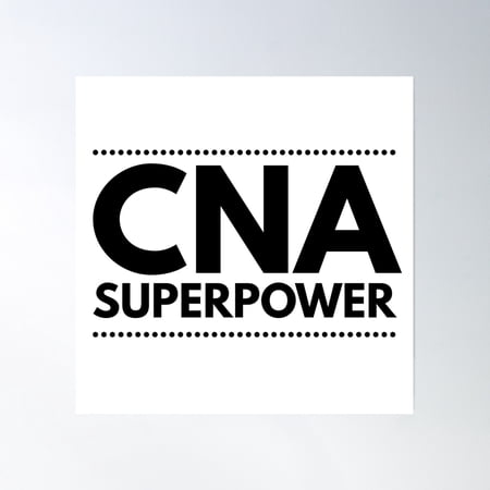 Cna Superpower Poster Wall Art, Modern Wall Decor, 16x16 UNFRAMED