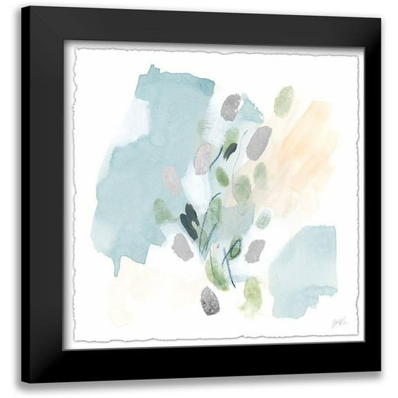 Vess, June Erica 12x12 Black Modern Framed Museum Art Print Titled - Pastel Integer IV