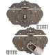 thumbnail image 1 of 2x Antique Locks, Furniture Locks, Padlock Fittings On Boxes 75 X 58 Mm, 1 of 4