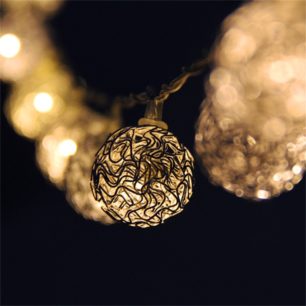 Details about   4M 20 LEDs Fairy String Lights Silver Metal Wired Battery Powered Party Wedding 