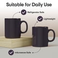 thumbnail image 7 of Omniware Teaz Cafe 11 oz Classic Mug, Set of 4 - Vintage Stoneware Coffee Cups, Nostalgic 50s-Inspired Drinkware, Rustic Farmhouse Aesthetic, Dishwasher Safe, Ideal for Tea or Espresso (Aubergine), 7 of 7