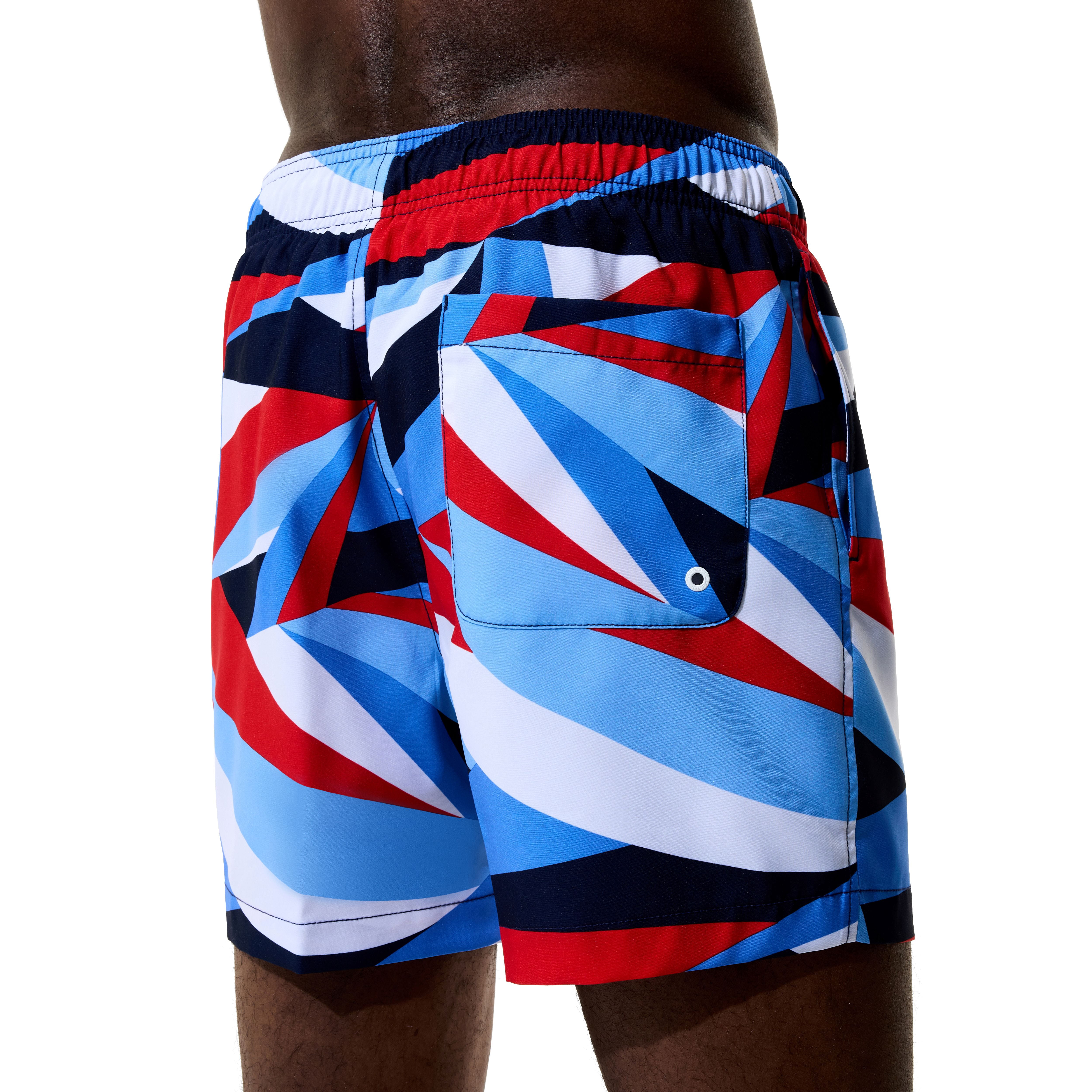 Speedo Men's 5.5" Printed Volley with Comfort Brief Liner, Sizes S-XXL