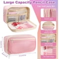 thumbnail image 2 of 49PCS Aesthetic School Supplies,Pink Pen Case with 16 Pastel Highlighter 11 Black Gel Pens 10 Refills 6 Pencils 2 Sticky Notes and 3 Erasers for Students Stationary, 2 of 7