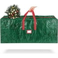 thumbnail image 3 of Christmas Tree Storage Bag, Fits Up To holiday Disassembled Christmas trees under 7.5 Ft, plastic waterproof and dustproof storage bag with durable reinforced handle and double zipper, 3 of 8