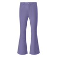 thumbnail image 6 of Qcmgmg 70s Disco Pants for Men,Mens Bell Bottom Jeans Pants,60s 70s Bell Bottoms Vintage Denim Pants Jeans for Men Light Purple XL, 6 of 6