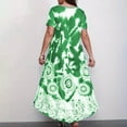 thumbnail image 4 of Ruimatai Robe Décontractée Grande Taille pour Femmes Manches Courtes Col Rond Été Fluide Confortable Élégante Imprimée Plage Fête T-Shirt Robe, 4 of 6