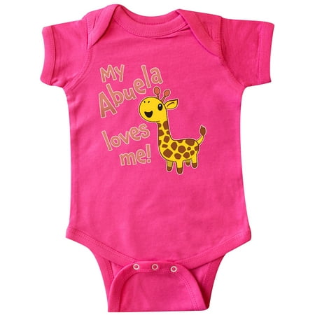 

Inktastic My Abuela Loves me- cute giraffe Gift Baby Boy or Baby Girl Bodysuit