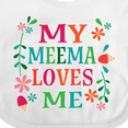 thumbnail image 4 of Inktastic My Meema Loves Me Girls Girls Baby Bib, 4 of 4
