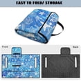 thumbnail image 4 of Uorisanigo Blue Starfish Print Golf Cart Seat Covers for EZGO TXT RXV/Club Car DS Precedent, Universal Golf Cart Seat Towel Blanket, Sweat Absorption Non-Slip Easy to Install, 4 of 7
