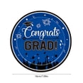 thumbnail image 3 of QuanTara Graduation Party Supplies – Cap-Themed Paper Plates & Tablecloth Set, Disposable Blue Graduation Decorations for Celebrations, 3 of 6