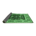 thumbnail image 2 of Ahgly Company Indoor Round Oriental Emerald Green Industrial Area Rugs, 5' Round, 2 of 4