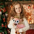 thumbnail image 4 of hirigin Cute Plush Doll, Funny Letter Print Christmas Elk Shape Stuffed Soft Toy Gift for Party Supplies Decoration, 4 of 9
