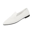 thumbnail image 2 of Miluxas Women's Mesh Flats Shoes Pointed-Toe Dress Shoes for Women Flats Comfortable Flats White 9.5(43), 2 of 8