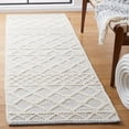 thumbnail image 2 of SAFAVIEH Natura Floella Geometric Runner Rug, Ivory/Blue, 2'3" x 8', 2 of 8