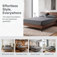 thumbnail image 3 of Unique Bargains Microfiber Bed Sheets Cooling for Comfortable Sleep 59.1"x78.7" Dark Grey, 3 of 5