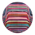 thumbnail image 3 of Unique Loom Chromatic Collection Area Rug - Destin (8' Round Multi/Blue), 3 of 7