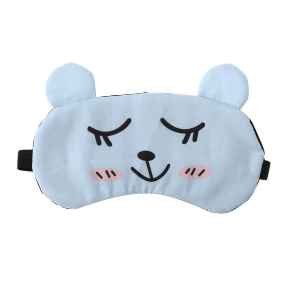 Unique Bargains 1 Pc Durable Funny Eye Mask for Home Blue Polyester Cotton