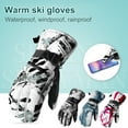 thumbnail image 2 of 1 Pair Ski Gloves, Waterproof Wind-proof Touch Screen Winter Warm Gloves for Outdoor, 2 of 8
