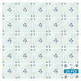 thumbnail image 5 of Mi Alma Blue Floral Tile Stickers - Removable Vinyl 4x4, 24 pcs, 5 of 7