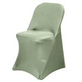 thumbnail image 5 of Efavormart Stretchy Spandex Fitted Folding Chair Cover Dinning Event Slipcover For Wedding Party Banquet Catering - Eucalyptus Sage Green, 5 of 11