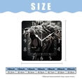 thumbnail image 2 of 14 Inch Wall Clock Battery Operated Square Clock Decorative for Office, Kitchen, Outdoor, Living Room，Lion Dark Painting, 2 of 4
