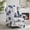 Blue, variant on Modern Floral Accent Chair, Upholstered Wingback Armchair with Padded Seat & High Back, Single Reading Chair for Living Room, Bedroom, Office