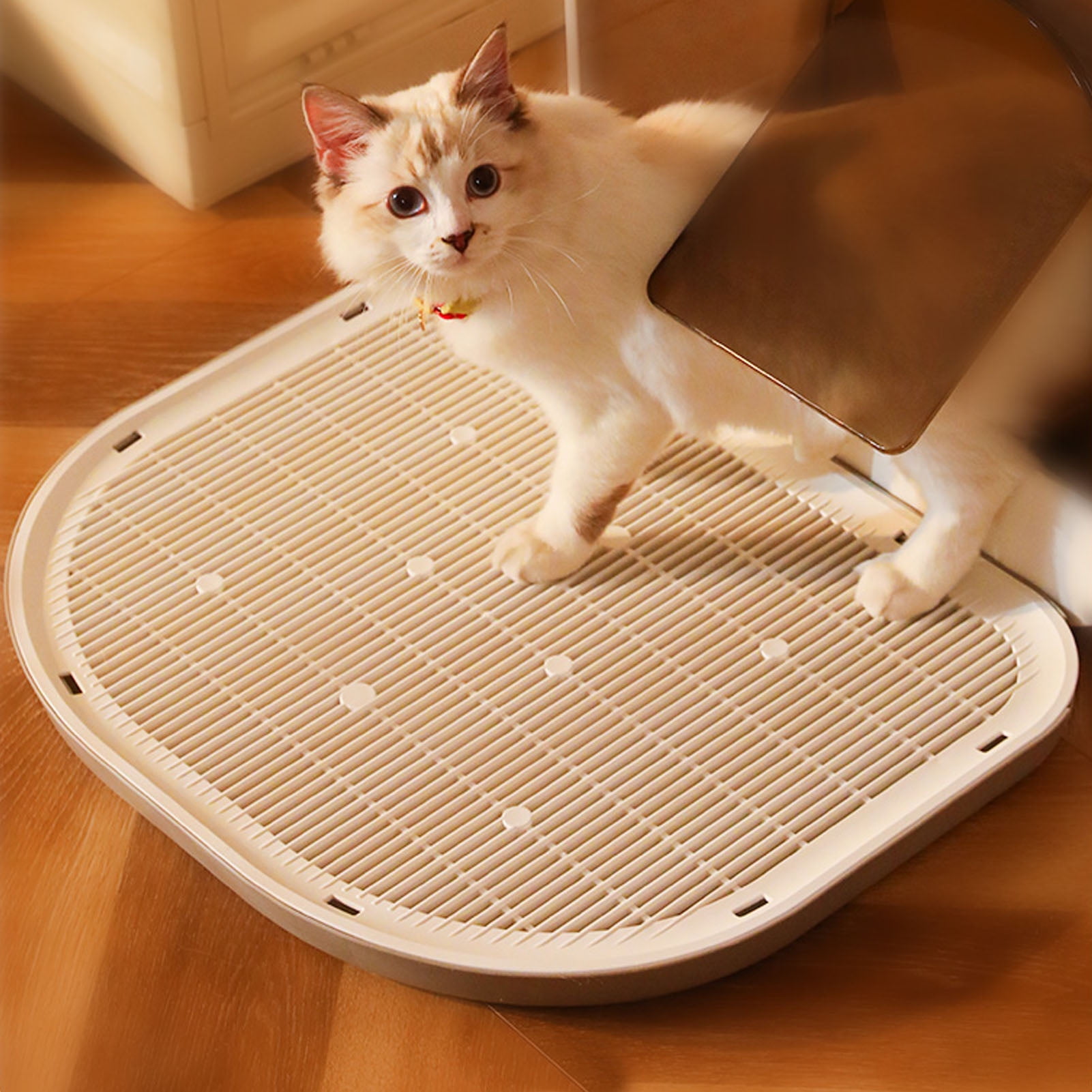 Cat Litter Mat,Waterproof Reusable Kitten Litter Trapping Mat For