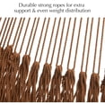 thumbnail image 4 of Handwoven Mayan Hammock, Thick Soft Rope Double Hammock for Outdoor Outside & Indoor, 600 lbs Capacity Heavy-Duty, Includes Tree Straps, Carabiners & Carrying Bag (Desert, X-Large), 4 of 13