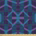thumbnail image 2 of Ambesonne Violet Fabric by the Yard Upholstery, Modern Geometrical Layout, 5 Yards, Night Blue Indigo, 2 of 5