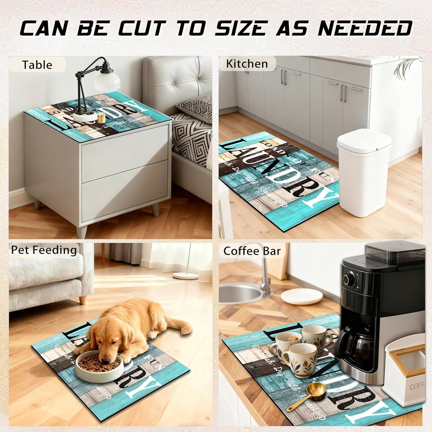Washer and Dryer Covers for the Top 23.6" X 19.7", Washer and Dryer Top Protector Mat, Non Slip Washing Machine Dust Cover Pad for Laundry Room Kitchen Home Decor