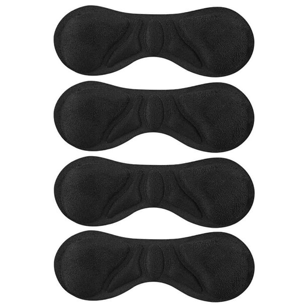2 pes de almohadil talón pa zapatos sueltos, pntil zapatos grandes, talón Negro Zulema protectores de taloneras