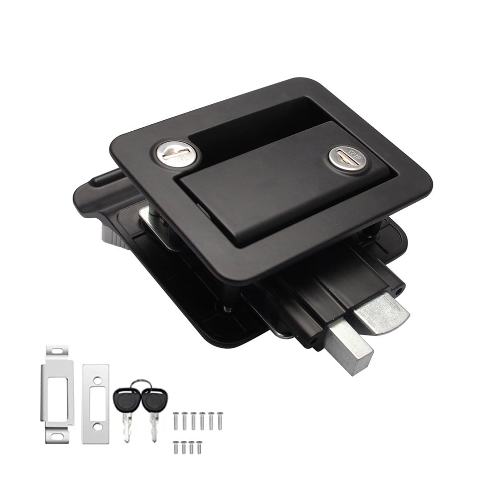 Gecheer RV Door Lock Zinc Alloy Entry Door Lock Replacement Kit with 2 Keys for Travel Trailer