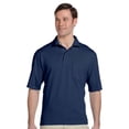 thumbnail image 1 of Jerzees Polo Jersey T-Shirt - 436P - 4X-Large - Navy, 1 of 2