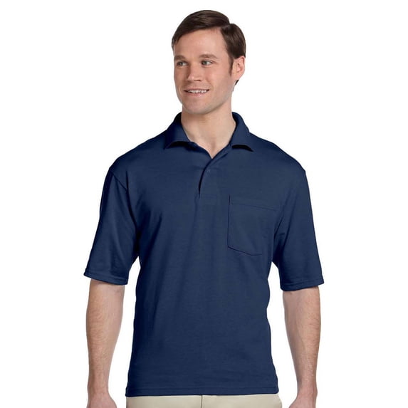 Jerzees Polo Jersey T-Shirt - 436P - 4X-Large - Navy