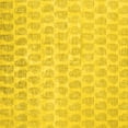 thumbnail image 1 of Ahgly Company Indoor Square Solid Yellow Modern Area Rugs, 3' Square, 1 of 4