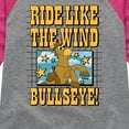 thumbnail image 3 of Toy Story 4 - Ride Like The Wind - Toddler & Youth Girls Raglan Graphic T-Shirt, 3 of 5