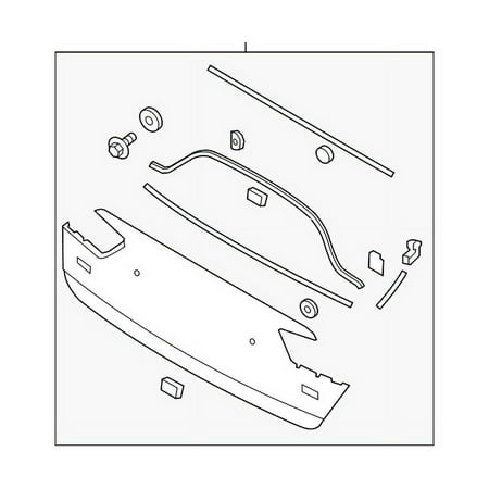 Genuine OE Kia Molding Assembly - 87370-D5030