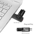 thumbnail image 4 of Memoria USB ENUODA de 128 GB USB 2.0 giratoria negra, 4 of 6