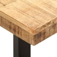 thumbnail image 3 of vidaXL Bench 110 cm Solid Rough Mango Wood and Steel, 3 of 5
