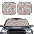 thumbnail image 2 of Windshield Sun Shade, Summer Strawberries Ice Cream Pttern Foldable Car Sun Shade Windshield For Front, 2 Pieces, 2 of 4
