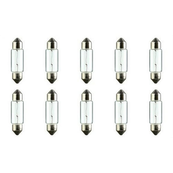 CEC Industries #6486LL Long Life Bulbs, 12 V, 6 W, SV8.5-8 Base, T-3.5 shape (Box of 10)