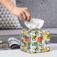 thumbnail image 6 of Sikiie Retro Bike Leather Tissue Box Cover Square, tissue box holder - 5.2”x5.2”x5.2”, 6 of 7